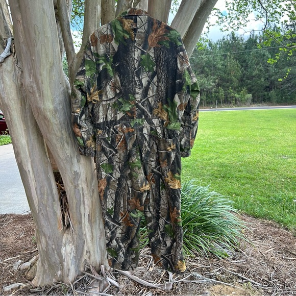 Vintage WALLS Insulated Camo Coveralls Men’s size L Short REALTREE Pattern - Picture 6 of 8